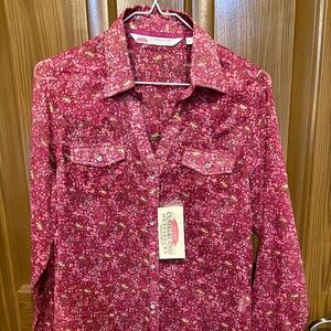 NWT Cumberland Outfitters Western Blouse Women's M